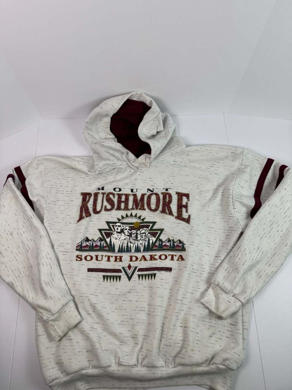 Vintage Mount Rushmore South Dakota Graphic Hoodie - Size XL - Made in USA